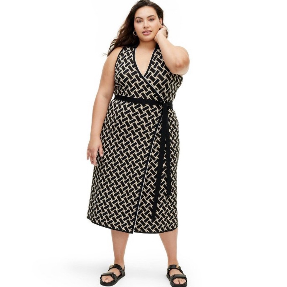 EUC - Diane Von Furstenberg for Target  Wrap Dress -  1X